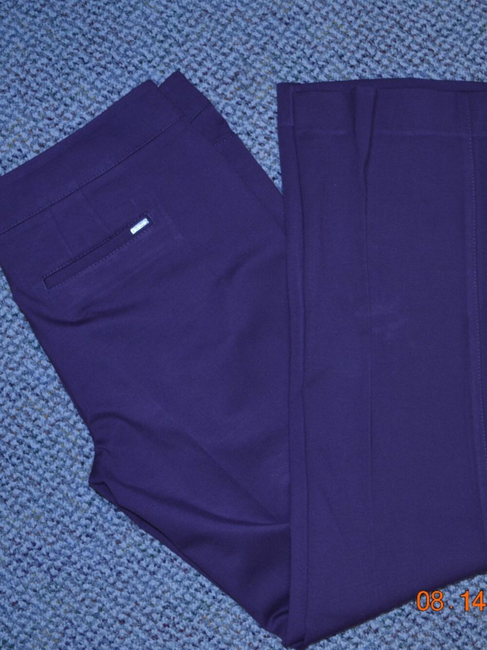 White House Black Market Womens Size 12R Burgundy Boot Cut Dress Pants